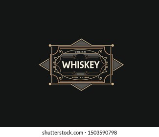 old label vintage decorative frames banner invitation template 