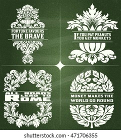 old labels set
