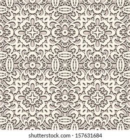 Old lace, seamless vector pattern