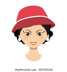 old lady design, vector illustration eps10 graphic 