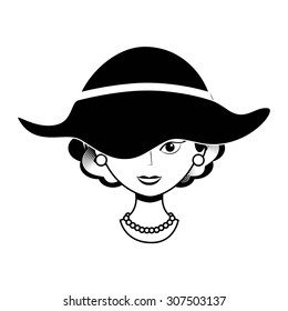 old lady design, vector illustration eps10 graphic 