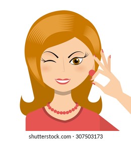 old lady design, vector illustration eps10 graphic 