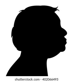 an old lady head silhouette vector 