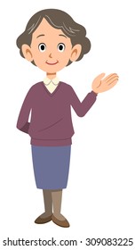 Old lady to introduce