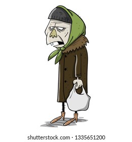 old lady talking