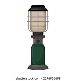 old lantern camp lamp cartoon. old lantern camp lamp sign. isolated symbol vector illustration