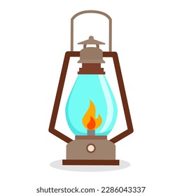 old lantern flat design style with good quality