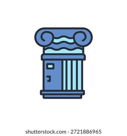old law icon. vector.Editable stroke.linear style sign for use web design,logo.Symbol illustration.