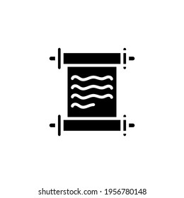 Old Law Paper icon in vector. Logotype