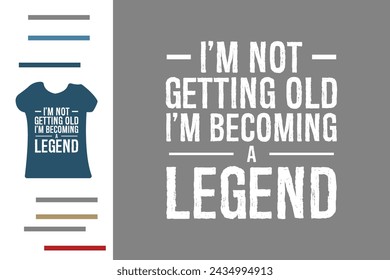 Old legend person t shirt design