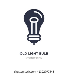 old light bulb icon on white background. Simple element illustration from Technology concept. old light bulb sign icon symbol design.
