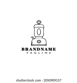 old lighting gas lamp logo icon design template modern vector illustration