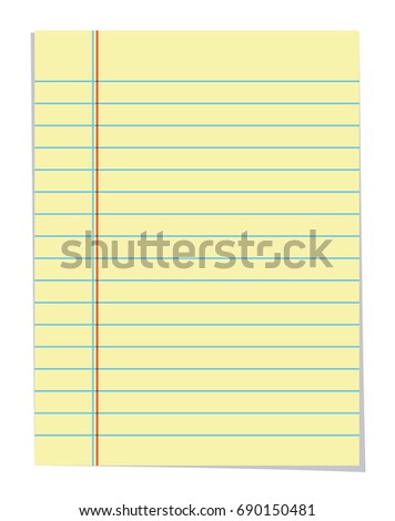 old line paper on white background