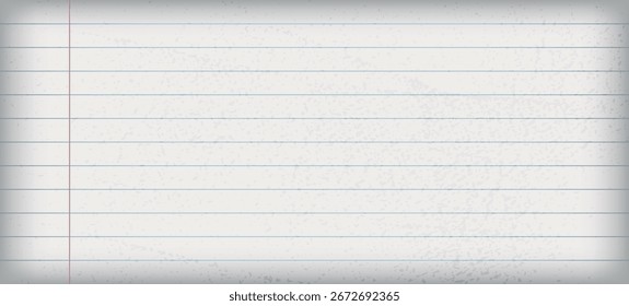 Old Lined Background, Copybook Page, Texture, Vintage, Template, Notepaper, Retro, Vector