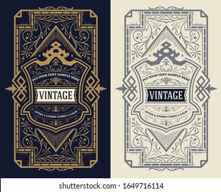 Old logo with floral frame