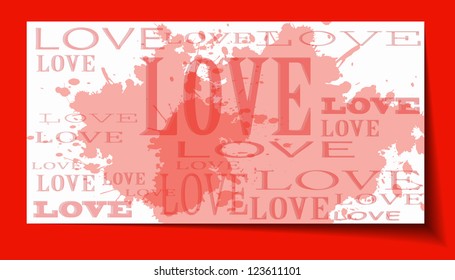 Old love background - vector illustration