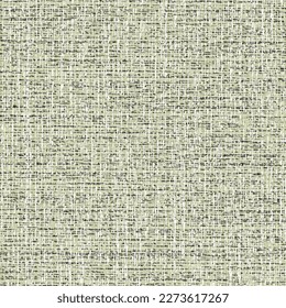 Old low-quality hemp or linen cloth. Rustic flecked fabric. Scrim texture. Rough canvas background. Vector seamless.