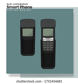 Viejo y lujoso teléfono inteligente - Diseño de vectores