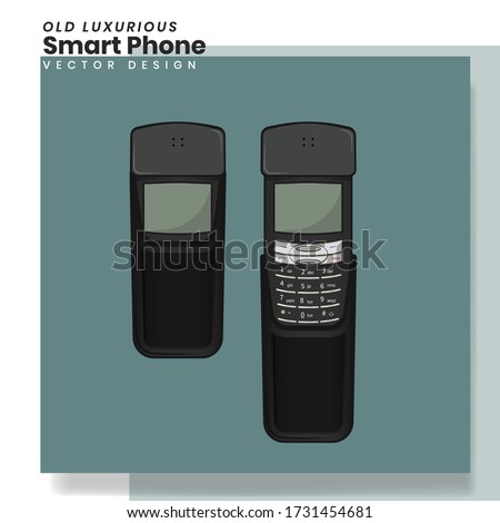 Old Luxurious Smart Phone - Vector Design