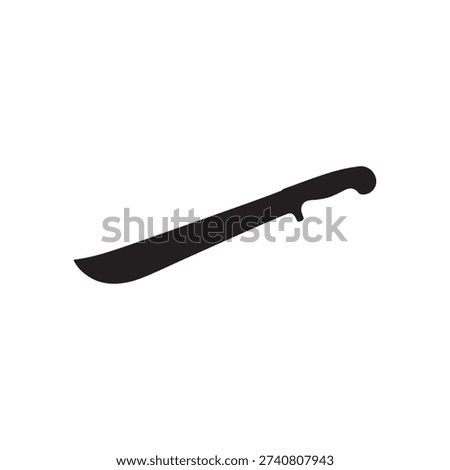 Old machete icon silhouette vector illustration design on white background.