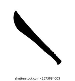 Old machete silhouette icon vector illustration design on white background.