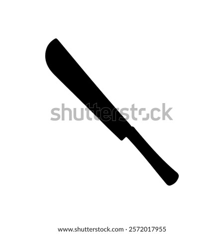 Old machete vector icon silhouette illustration design.