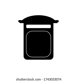 Old Mailbox Icon on white background