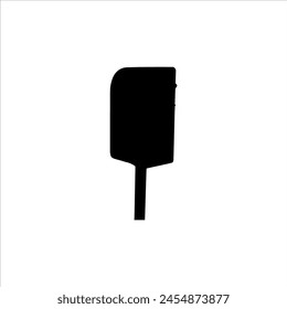 Silueta de buzón viejo aislado sobre fondo blanco. Ilustración vectorial de icono de buzón.