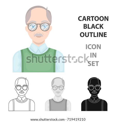 free outline old person