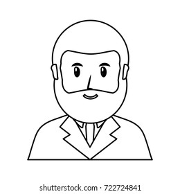 old man  avatar vector illustration