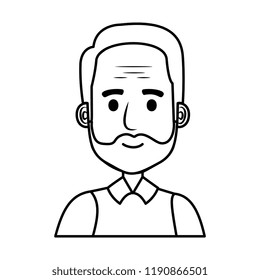 old man with beard avatar character
