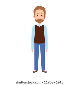 old man with beard avatar character