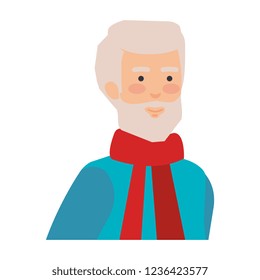 old man with beard avatar character