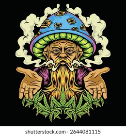 OLD MAN CANNABIS STONER DIAS ROYALTY IMAGENS GRÁTIS