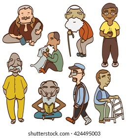 old man cartoon