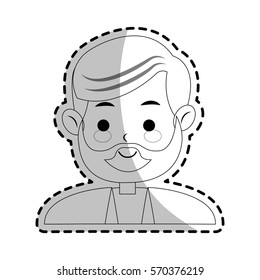 old man cartoon icon
