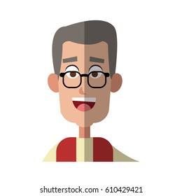 old man cartoon icon