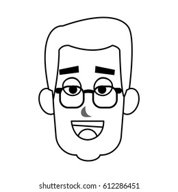 old man cartoon icon