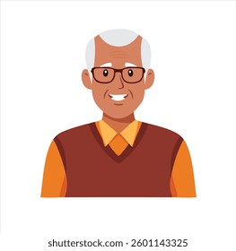 Old Man Character Vector Icon.eps