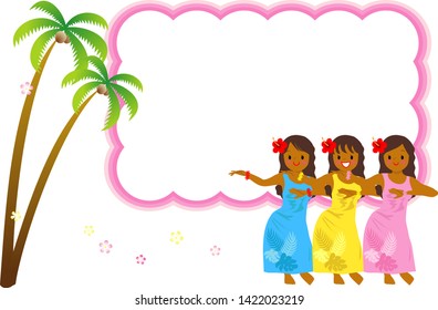 An old man dancing hula and a balloon