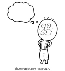 alter Mann-Dodle-Cartoon