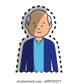old man ethnicity avatar character