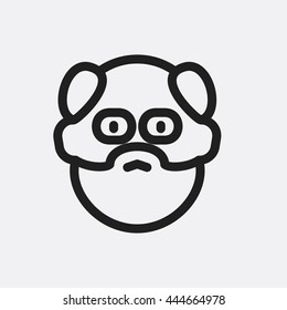 Old man face Icon