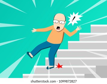 1,587 Man falls down stairs Images, Stock Photos & Vectors | Shutterstock