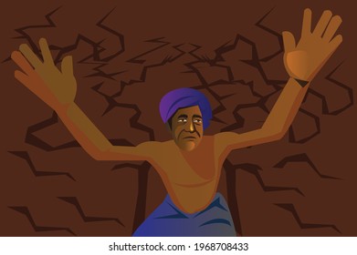 a old man feel that Agriculture drought