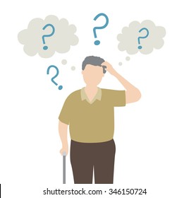 old man forget