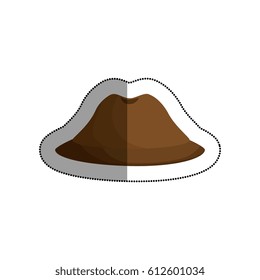 old man hat isolated icon