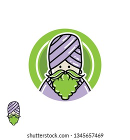 old man hindi face icon