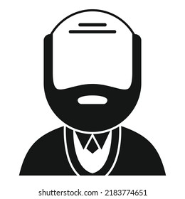Old man icon simple vector. Adult human. Age generation