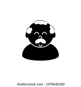 old man icon, symbol design template